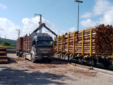 Die Waggons werden von unseren Frächtern sauber und ordentlich verladen.