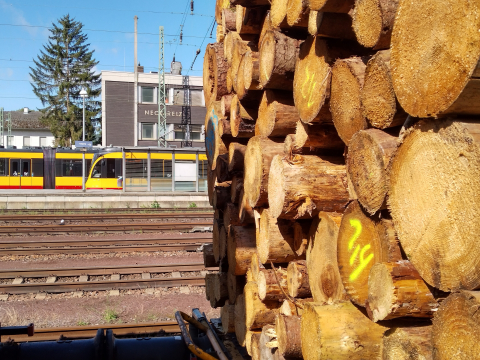 Bei der Ladung handelt es sich um K-Holz. Dennoch ist die Aufarbeitungsqualität recht hoch.